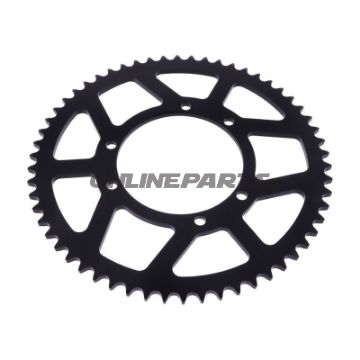 Aluminium Tandhjul 58Z tænder 420 sort Esjot indre diameter 100 hulcirkel 115