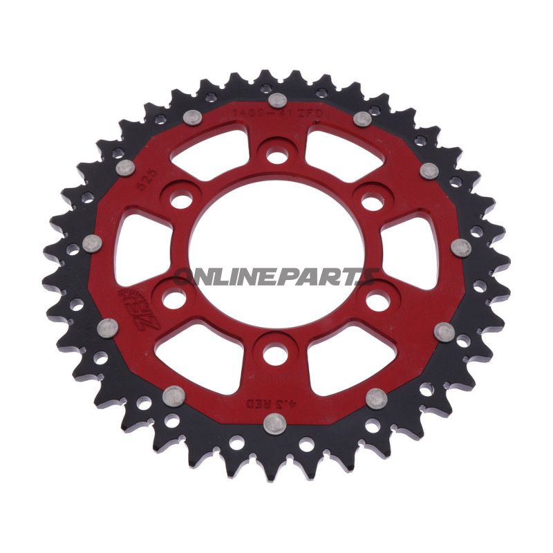 Kettenrad Dual 41Z Teilung 525 rot ZF Innendurchmesser 080 Lochkreis 104