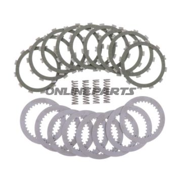 Kupplung Aramid EBC lameller + fjedre + skiver