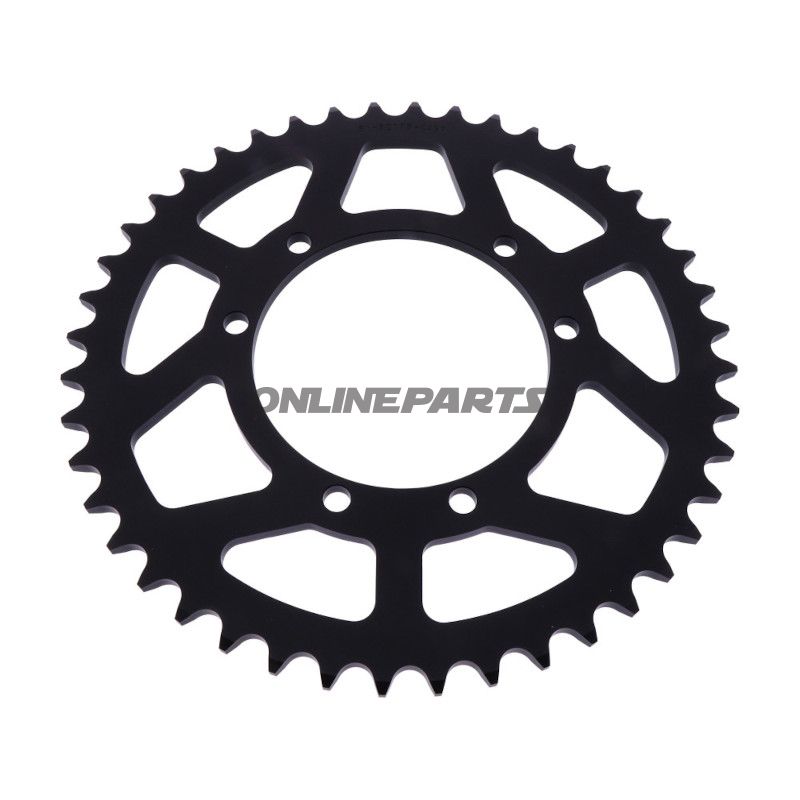 Aluminium Tandhjul 44Z tænder 520 sort Esjot indre diameter 100 hulcirkkel 115