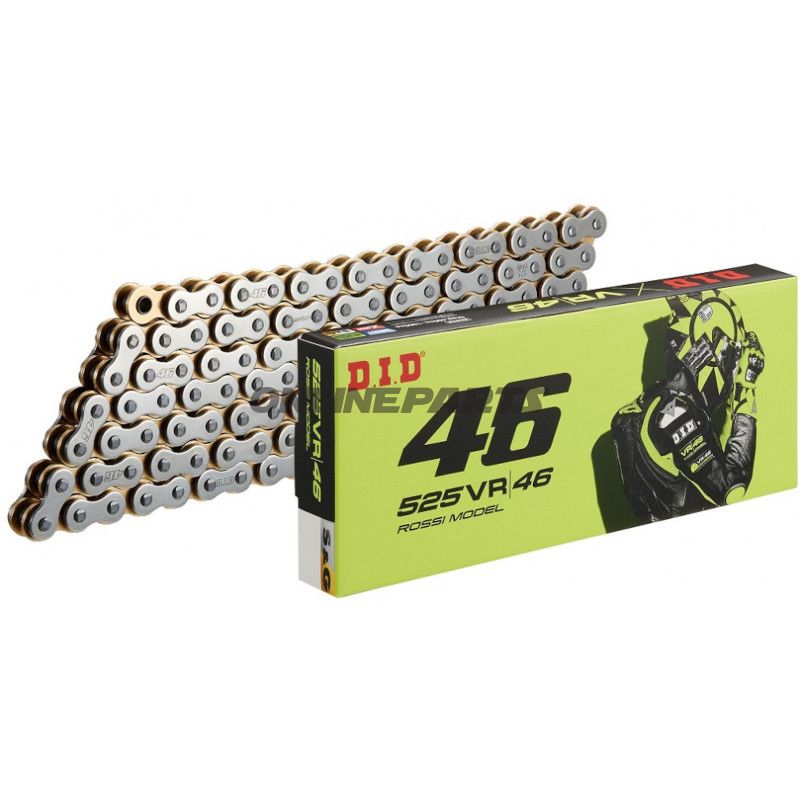 DID X-Ringkæde 525VR46/112 Kæde åben med Nietslås