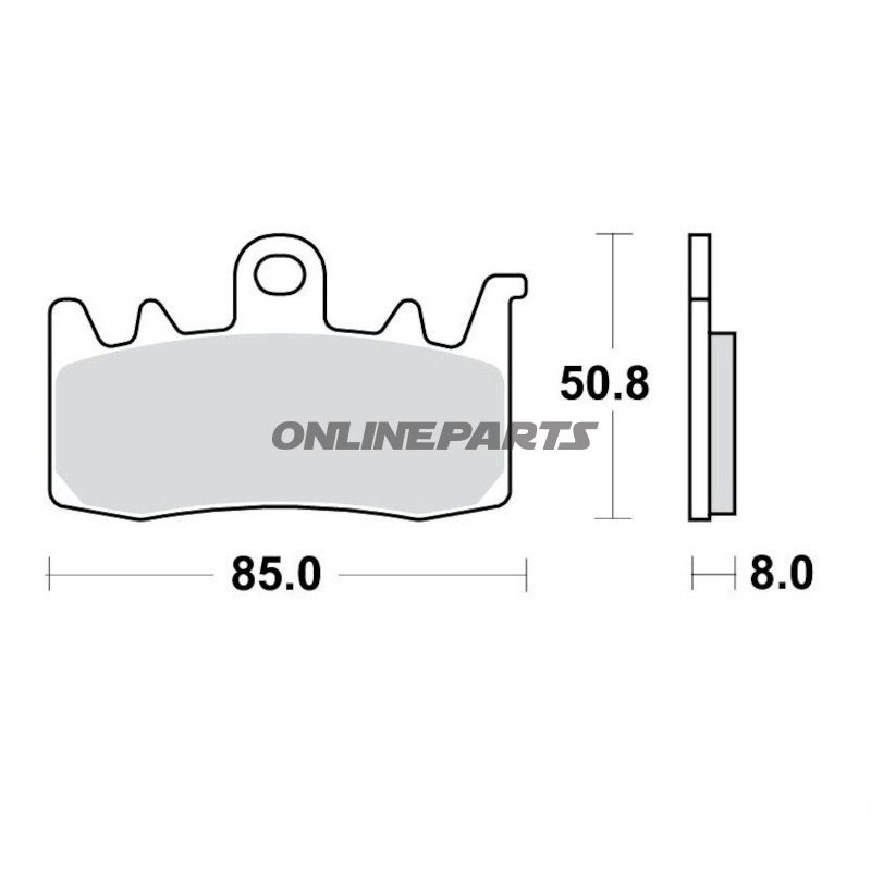 Bremsklotz Sinter TRQ TRW Alternative: 7370162