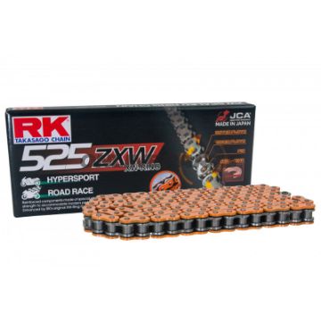 RK XW-ringkæde orange 525 ZXW/112 Kæde åben med Nietschloss