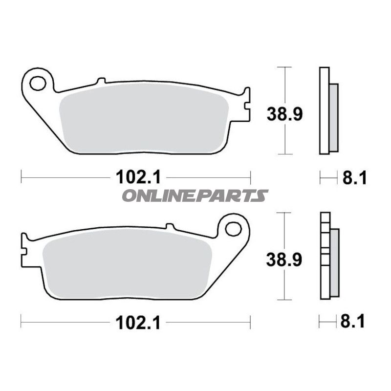 Bremseklods Sinter TRQ TRW Alternativ: 7328644