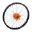 Komplette Rad 21-1.85 Haan Hjul Felge Sort Nabe Orange
