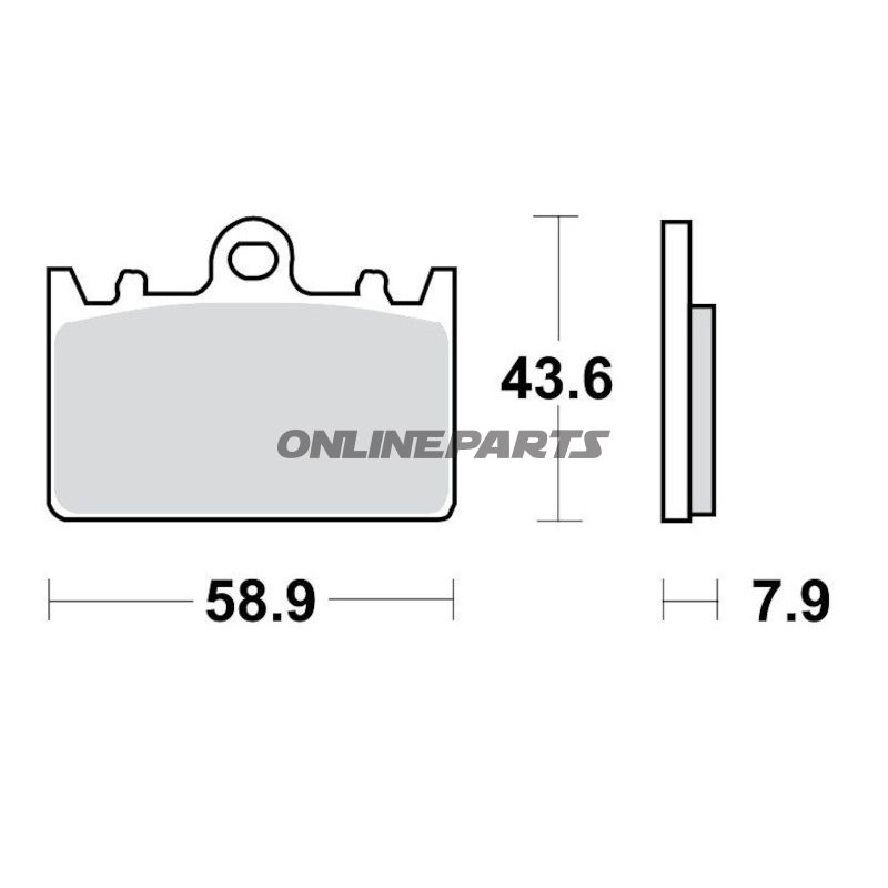 Bremseklods Sinter TRQ TRW Alternativ: 7328982