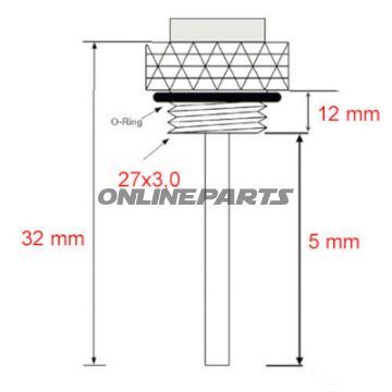 Öltemperatur Direktmesser JMP 27X3MM Alternative: 7090764