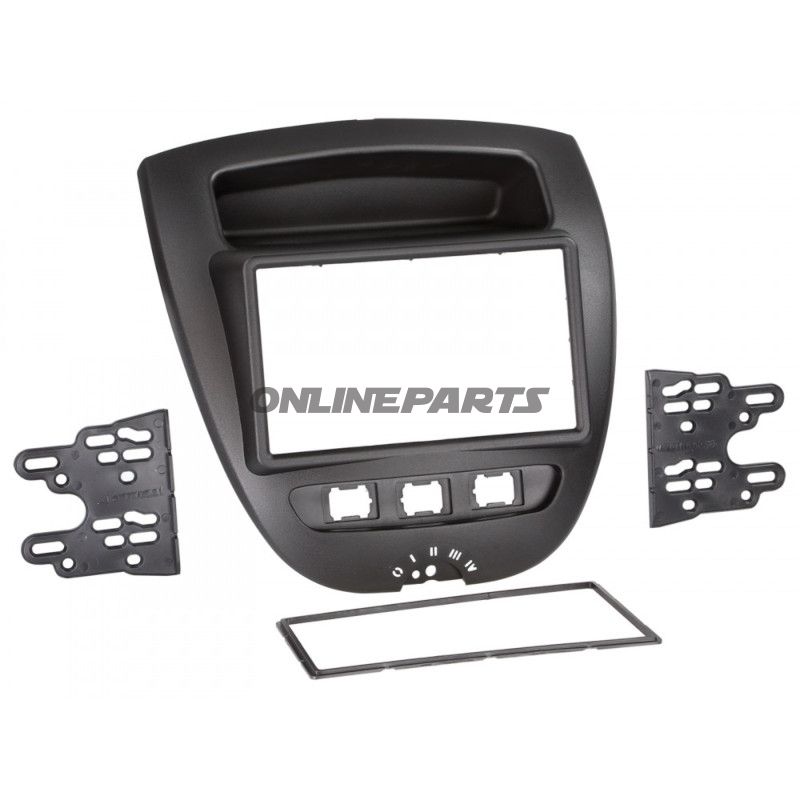 Radioblende 2-DIN sort