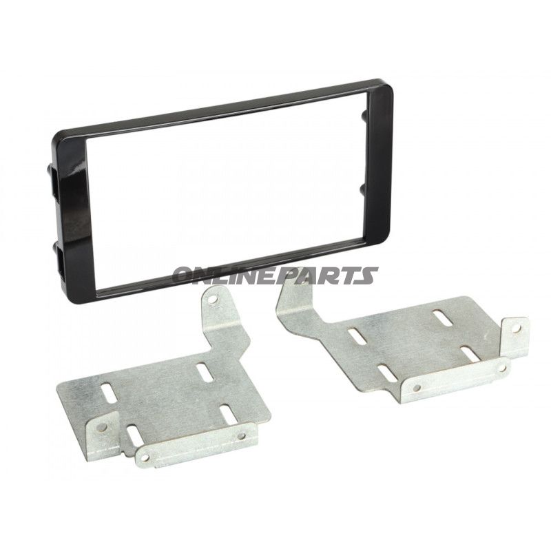 Radioblende 2-DIN sort