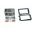 Radioblende 2-DIN sort