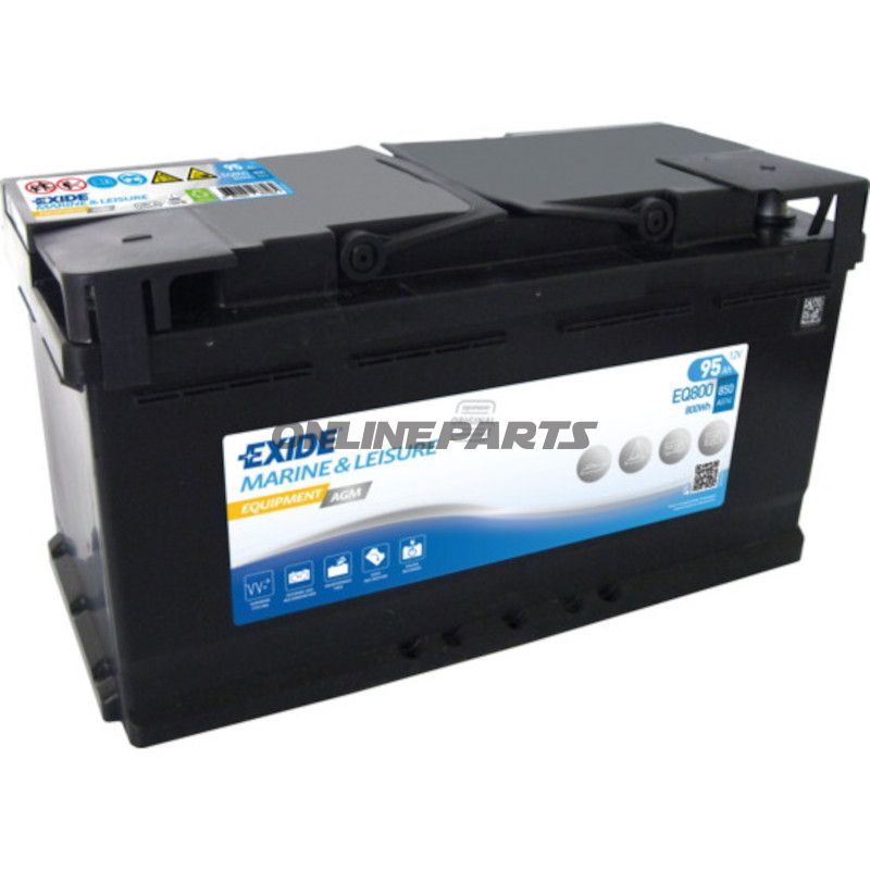 Versorgungsbatterie 12V 95AH AGM Exide Equipment
