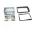 Radioblende 2-DIN sort