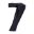 Startnummer NR.7 BlackBird Racing Indhold 3 stykker sort 13x7 cm