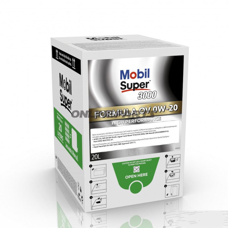 Motoröl 0W20 20 Liter SUP 3000F OV BAG IN BOX
