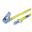 Zurrgurt 25 mm / 0,5 + 4,5 meter med ratchet + luftlinje gul