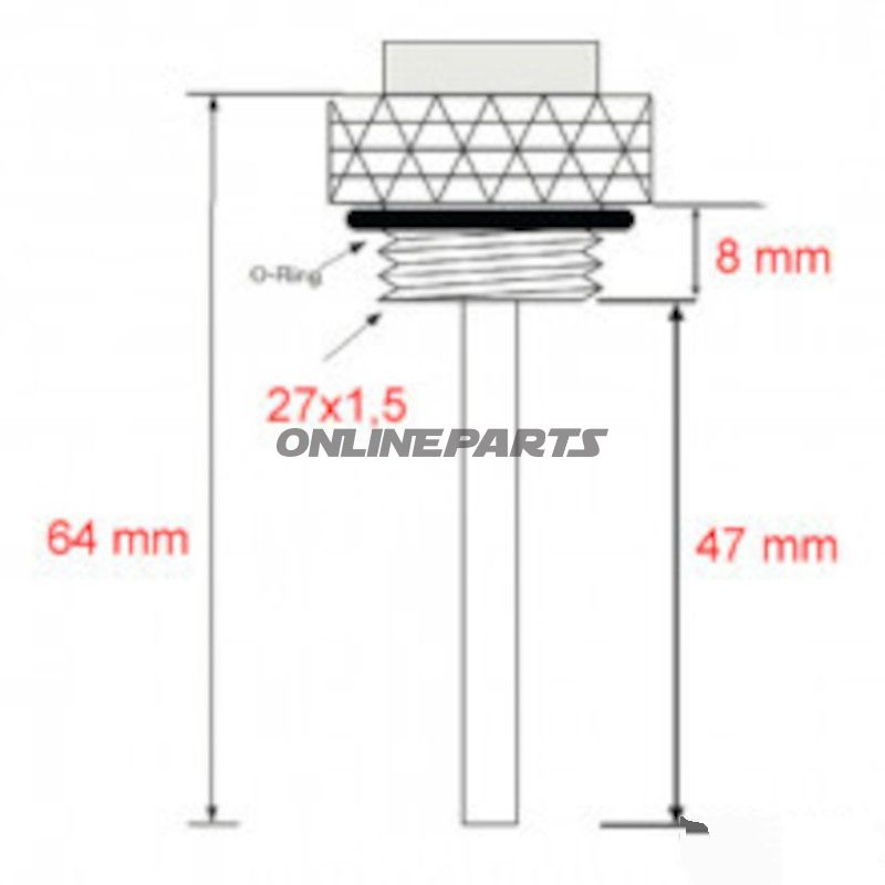 Öltemperatur Direktmesser JMP 27X1.5 mm Alternative: 7090632