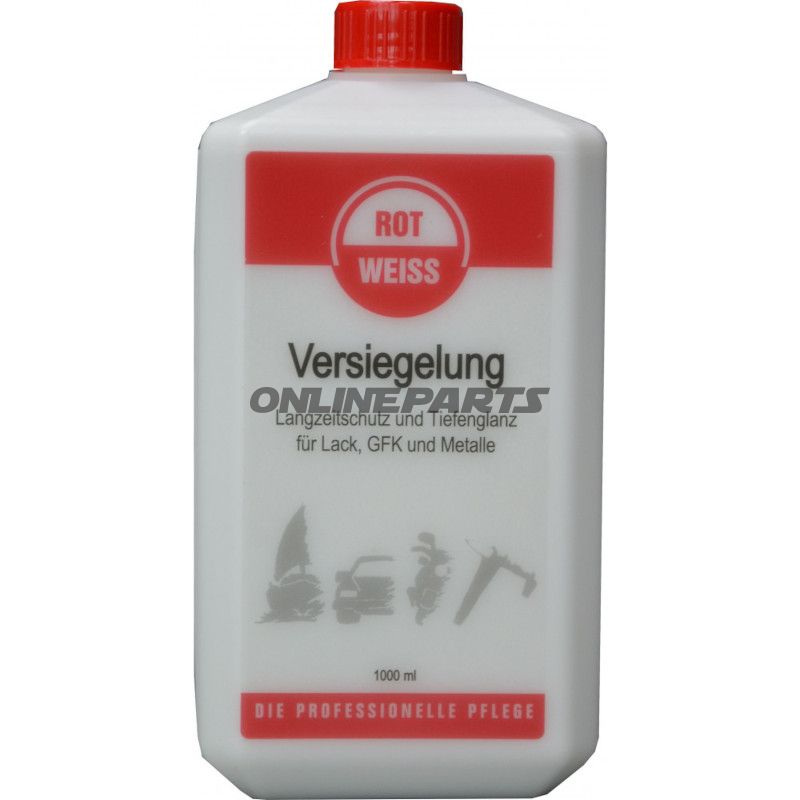 LACKVERSIEGELUNG 1000 ml Rot-Weiss