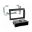 Radioblende 2-DIN sort med rum