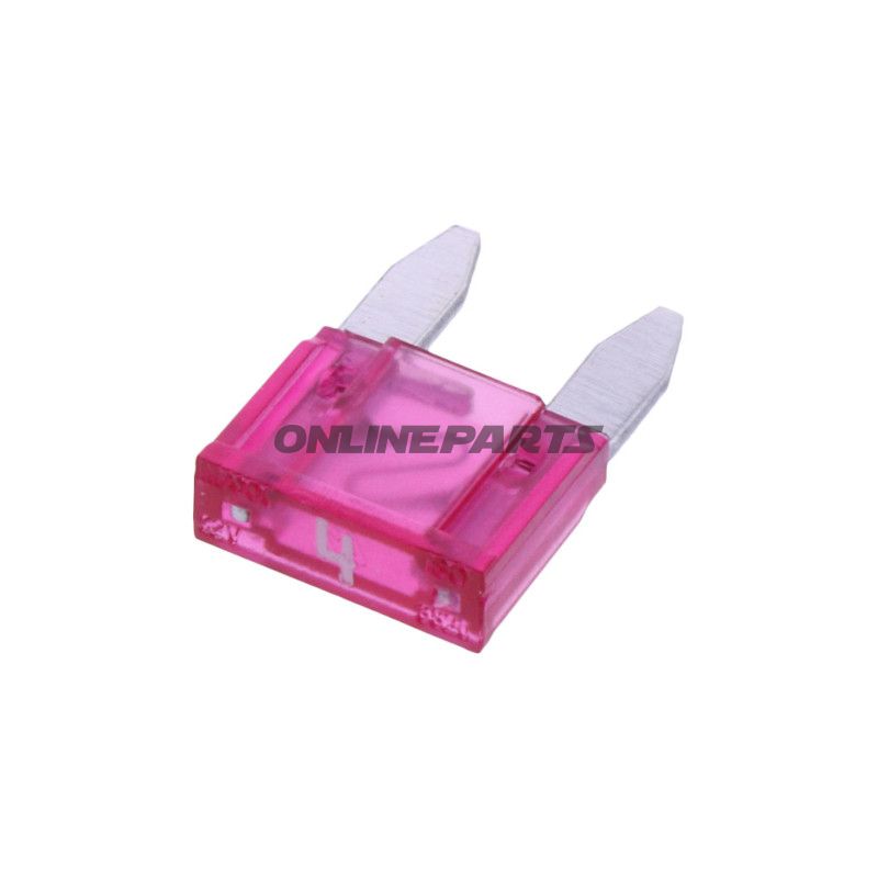 Mini-sikring 4A rosa JMP pakke med 5 styk