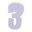 Startnummer NR.3 BlackBird Racing Indhold 3 stykker hvide 13x7 cm