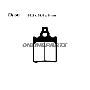 EBC-alternativ: 7872096 Bremseklods Standard