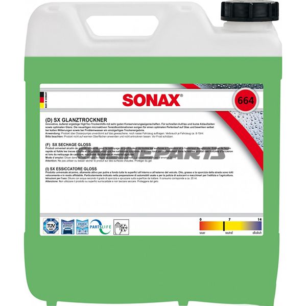 GLANZTROCKNER SX 10 Liter Sonax WASCHANLAGE