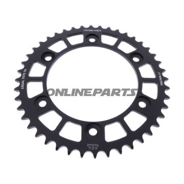 Alu-Kettenrad 44Z Teilung 520 schwarz JT Innendurchmesser 134 Lochkreis 160