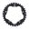 Alu-Kettenrad 38Z Teilung 520 schwarz für Kettenradträger 7585011