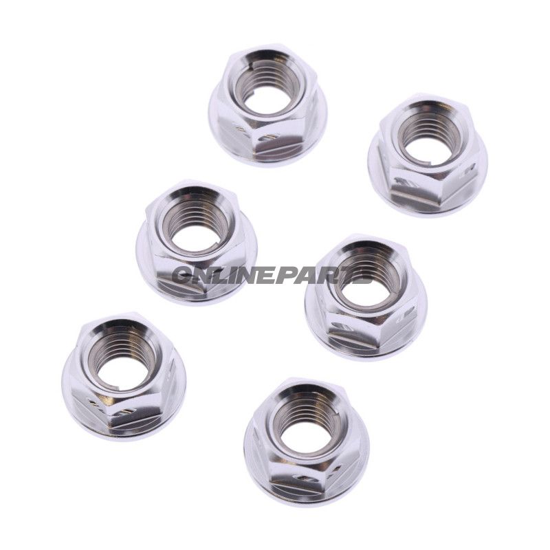 Møtrik Kædeskive Sæt JMP Bolt M8X1.25 mm Alu Racing sølv