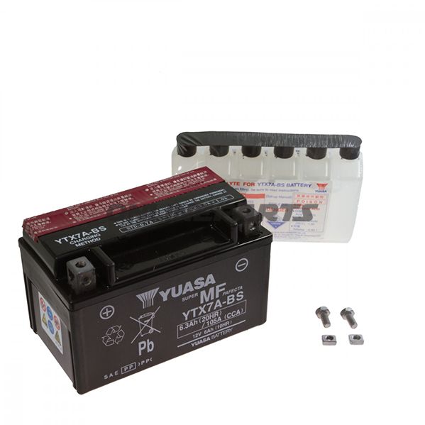 Yuasa Batteri Ytx7a-Bsincluding Acid Pack