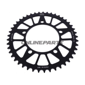 Alu-Kettenrad 45Z Teilung 520 schwarz JT Innendurchmesser 110 Lochkreis 130.8