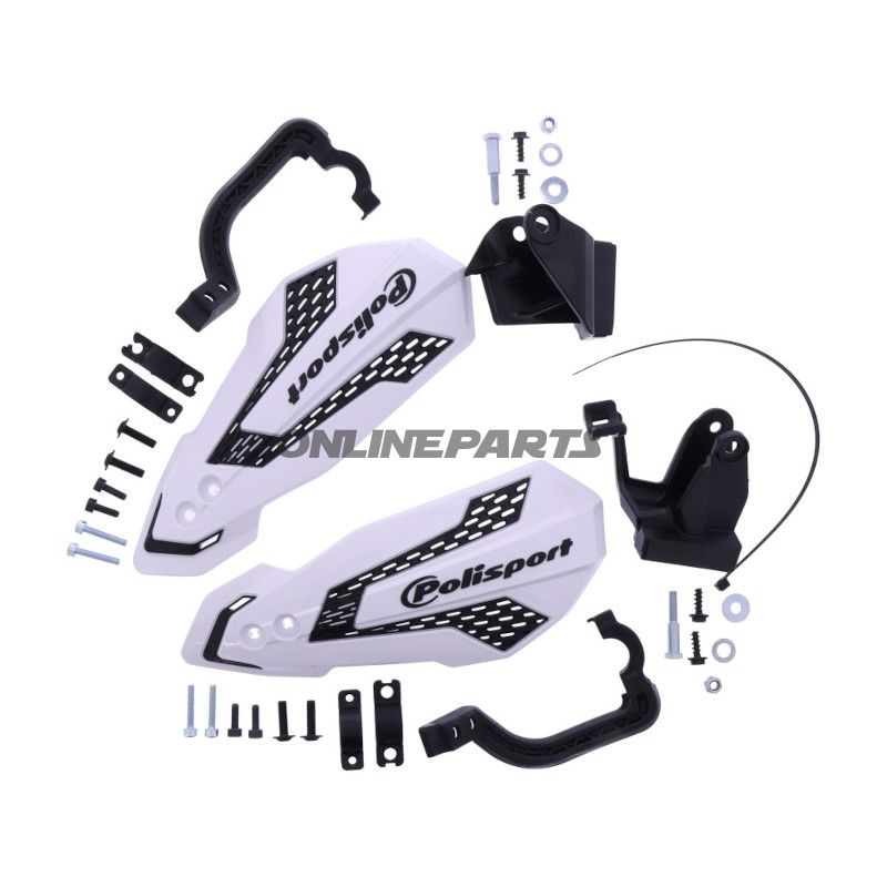 Handprotektor MX Flow schwarz/weiß Satz