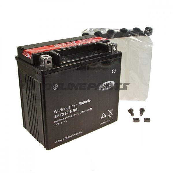 Motorcykelbatteri Ytx14h-Bs Jmtincluding Acid Pack