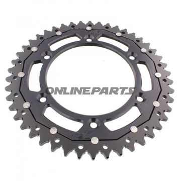 Bag tandhjul Dual 46 Tooth Pitch 520 Blackzf Inner Diameter 125 Bolt Spacing 150
