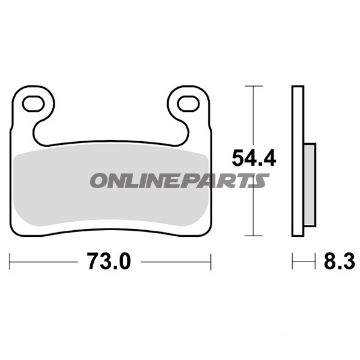 TRW alternativ: 7370202 Bremseklods sinter foran