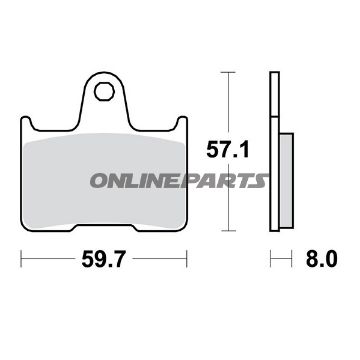 Bremseklods Sinter bag TRW Alternative: 7324023