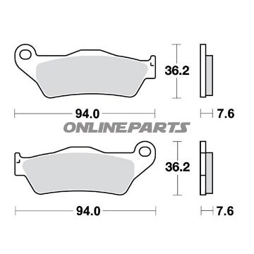 Bremseklods Sinter bag TRW Alternative: 7320526