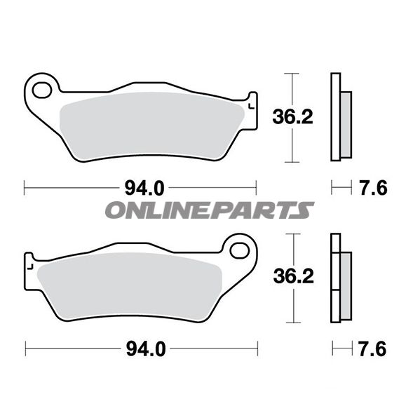 Bremseklods Sinter bag TRW Alternative: 7320526