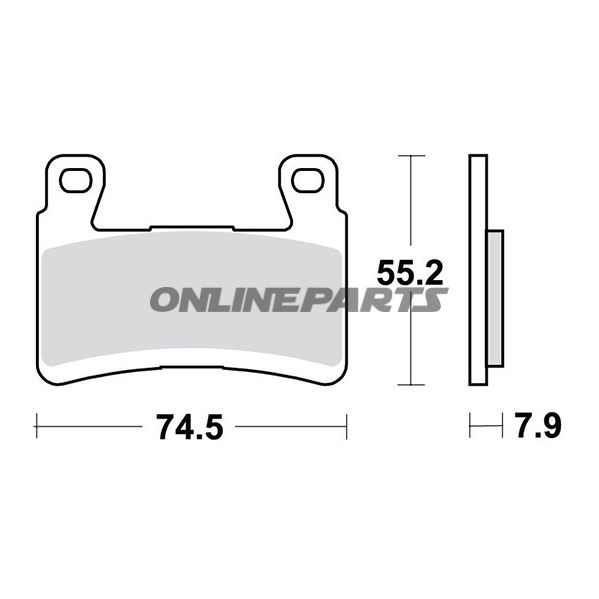 Bremseklods Sinter for TRW Alternativ: 7329741