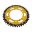 Tandhjul Dual 43Z tænder 525 guld ZF Indre diameter 110 Hulmønster 130