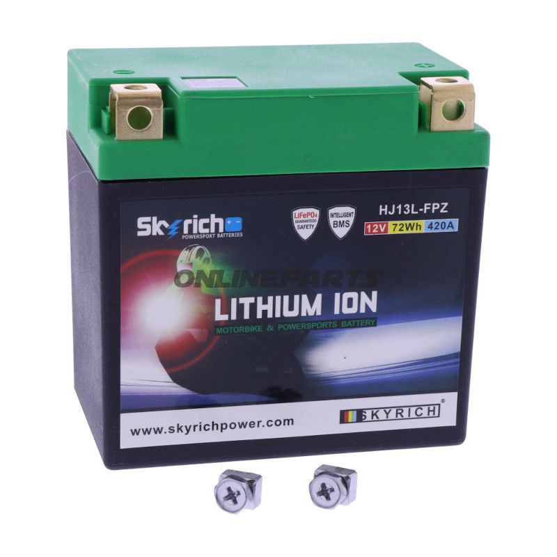 BATTERI MOTORCYKEL HJ13L SKYRICH LITHIUM ION