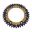 BAGESTE TANDHJUL DOBBELT 40 TAND PITCH 520 GULD ZF INDVENDIG DIAMETER XXX BOLTAFSTAND XXX