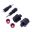 BARENDERNE ALU DAYTONA SORT/RØD IND 14-19 MM