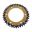 BAGESTE TANDHJUL DOBBELT 42 TAND PITCH 520 GULD ZF INDVENDIG DIAMETER XXX BOLTAFSTAND XXX