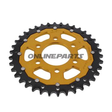 Bag tandhjul Dual 38 Tooth Pitch 525 Goldzf Inner Diameter 61.5 Bolt Spacing 088 til Royal Enfield Himalayan 411