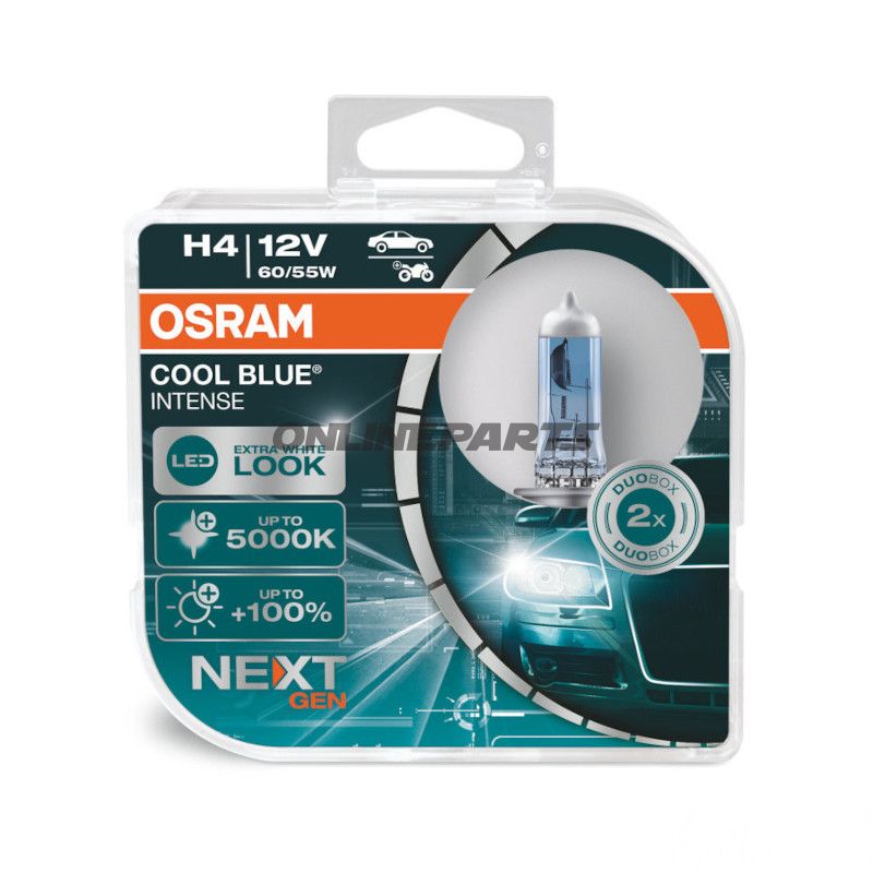 LAMPE H4 12V60/55W OSR DUO COOL BLUE INTENSE