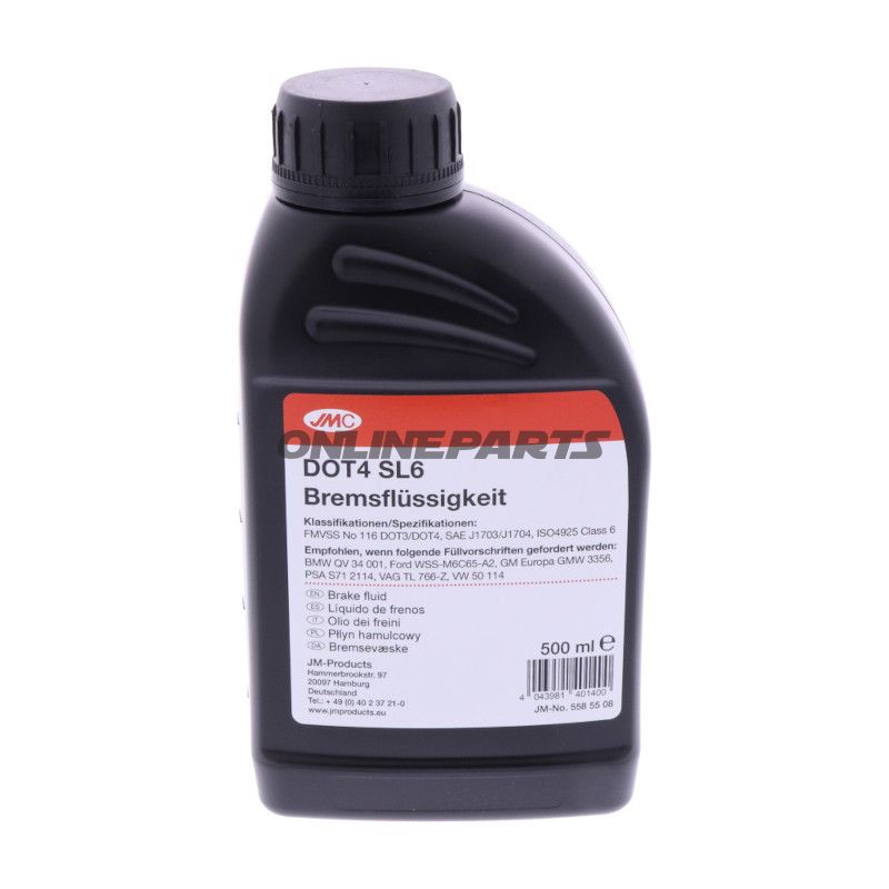 Bremsflüssigkeit DOT4 SL6 0.5 Liter JMC