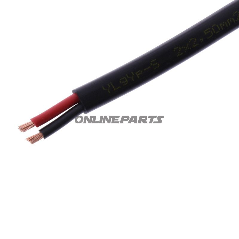 Kabel FLYY 2X2,5 sort