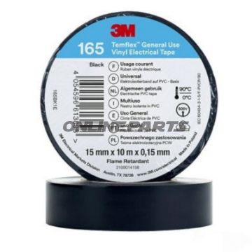 Isolierband 165 15MMX10M schwarz Temflex