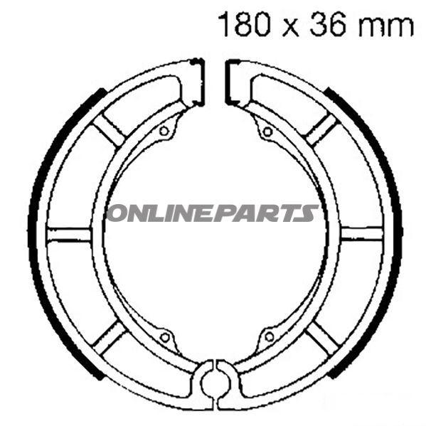 Ebc Bremsebakkeraltn 7860539 til Suzuki VL 800 C800C